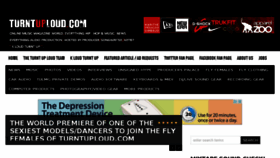 What Turntuploud.com website looked like in 2015 (9 years ago)