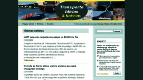 What Transporteideias.com.br website looked like in 2015 (9 years ago)