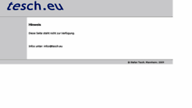 What Tesch.eu website looked like in 2015 (9 years ago)