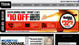 What Thinkmobile.com.au website looked like in 2015 (9 years ago)