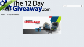 What The12daygiveaway.com website looked like in 2015 (9 years ago)