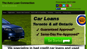 What Theautoloanconnection.com website looked like in 2015 (9 years ago)