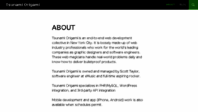 What Tsunamiorigami.com website looked like in 2015 (9 years ago)
