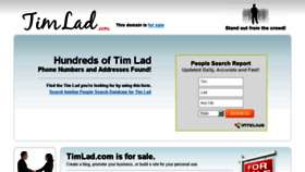 What Timlad.com website looked like in 2015 (9 years ago)