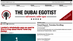 What Thedubaiegotist.com website looked like in 2015 (9 years ago)