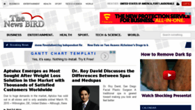 What Thenewsbird.com website looked like in 2015 (9 years ago)