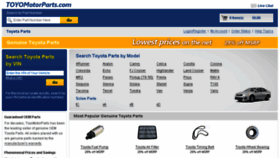What Toyomotorparts.com website looked like in 2015 (9 years ago)