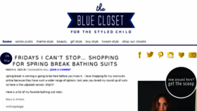 What Thebluecloset.com website looked like in 2015 (9 years ago)