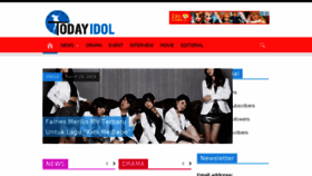 What Todayidol.com website looked like in 2015 (9 years ago)