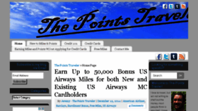What Thepointstraveler.com website looked like in 2015 (9 years ago)