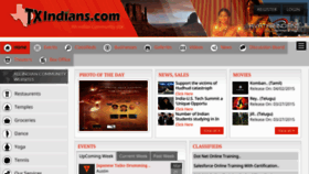 What Txindians.com website looked like in 2015 (9 years ago)