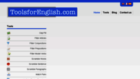 What Toolsforenglish.com website looked like in 2015 (9 years ago)