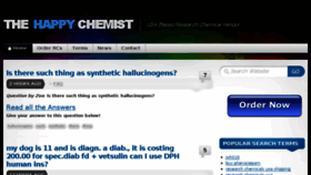 What Thehappychemist.com website looked like in 2015 (9 years ago)