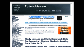 What Tutor-ads.com website looked like in 2015 (9 years ago)