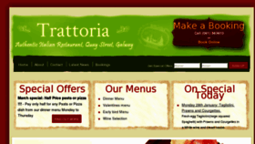 What Trattoriarestaurant.ie website looked like in 2015 (9 years ago)