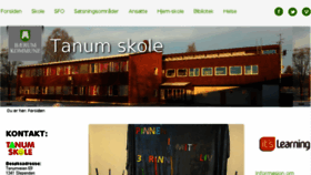 What Tanumskole.no website looked like in 2015 (9 years ago)