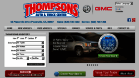 What Thompsonsbuickgmc.com website looked like in 2015 (9 years ago)