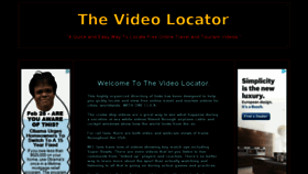 What Thevideolocator.com website looked like in 2015 (9 years ago)