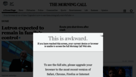 What Themorningcall.com website looked like in 2015 (9 years ago)