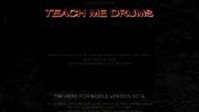 What Teachmedrums.com website looked like in 2015 (9 years ago)