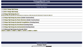 What Telugump3.org website looked like in 2015 (9 years ago)