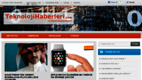 What Teknolojihaberleri.com website looked like in 2015 (9 years ago)