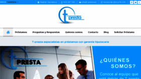What T-presta.es website looked like in 2015 (9 years ago)