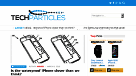 What Techparticles.com website looked like in 2015 (9 years ago)