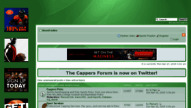 What Thecappersforum.com website looked like in 2015 (9 years ago)