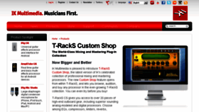 What T-racks.com website looked like in 2015 (9 years ago)