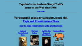 What Tapirback.com website looked like in 2015 (9 years ago)