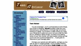 What Teensadvisor.com website looked like in 2015 (9 years ago)