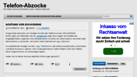 What Telefon-abzocke.de website looked like in 2015 (8 years ago)
