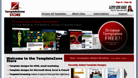 What Templatezonestore.com website looked like in 2015 (8 years ago)