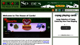 What Thehouseofcards.com website looked like in 2015 (9 years ago)