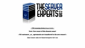 What Theserverexperts.com website looked like in 2015 (9 years ago)