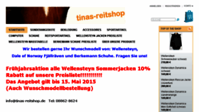 What Tinas-reitshop.de website looked like in 2015 (8 years ago)