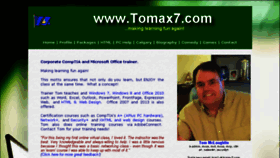 What Tomax7.com website looked like in 2015 (9 years ago)