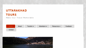 What Travel2uttarakhand.com website looked like in 2015 (8 years ago)