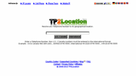 What Tp2location.com website looked like in 2015 (9 years ago)