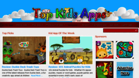What Top-kids-apps.com website looked like in 2015 (9 years ago)