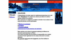 What Therapharm-maroc.com website looked like in 2015 (8 years ago)