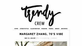 What Trendycrew.com website looked like in 2015 (8 years ago)