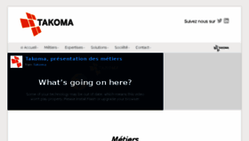 What Takoma.fr website looked like in 2015 (8 years ago)