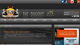 What Thedugout.tv website looked like in 2015 (8 years ago)
