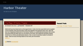 What Theharbortheater.com website looked like in 2015 (8 years ago)