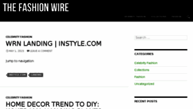What Thefashionwire.com website looked like in 2015 (8 years ago)