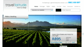 What Travellatitude.co.za website looked like in 2015 (8 years ago)