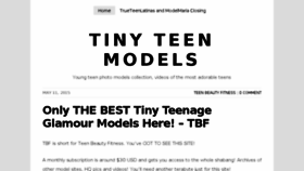 What Tinymodelindex.com website looked like in 2015 (8 years ago)