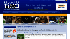 What Tierheim-spreng.de website looked like in 2015 (8 years ago)